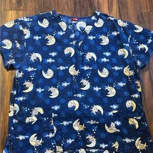 Dickies Navy Moon and Stars Tunic